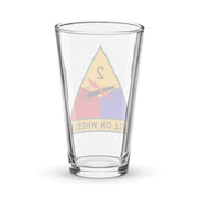 2nd Armored Division Beer Pint Glass Tactically Acquired   