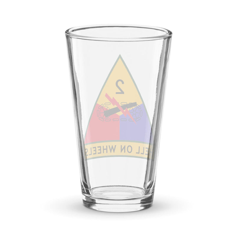 2nd Armored Division Beer Pint Glass