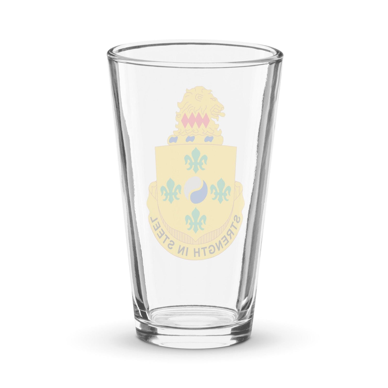 U.S. Army 53rd Armor Regiment Pint Beer Glass Tactically Acquired   