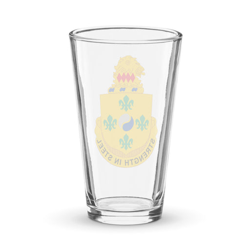 U.S. Army 53rd Armor Regiment Pint Beer Glass Tactically Acquired   