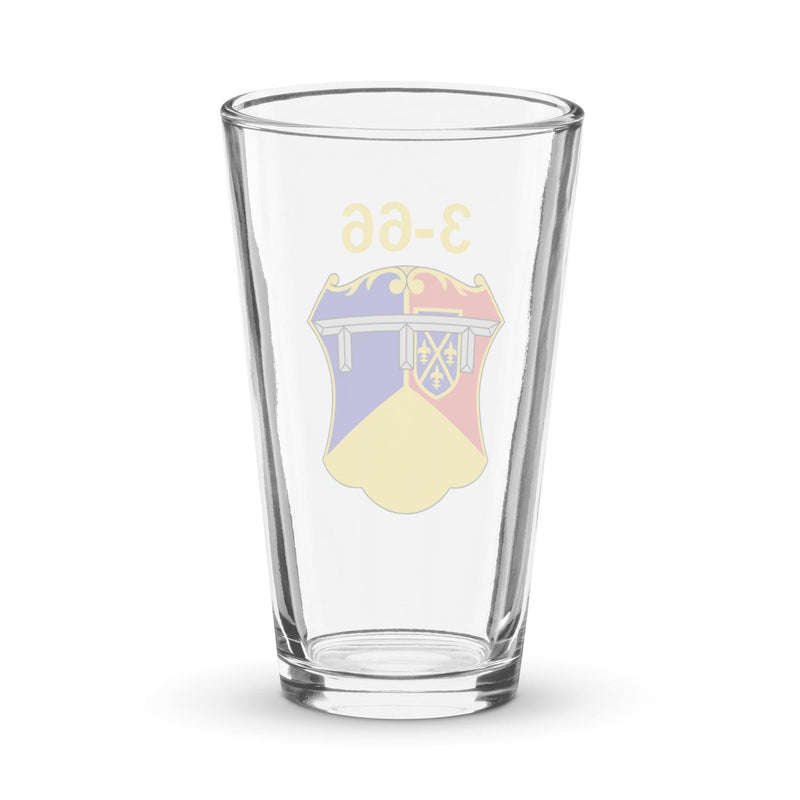 U.S. Army 3-66 Armor Regiment Beer Pint Glass