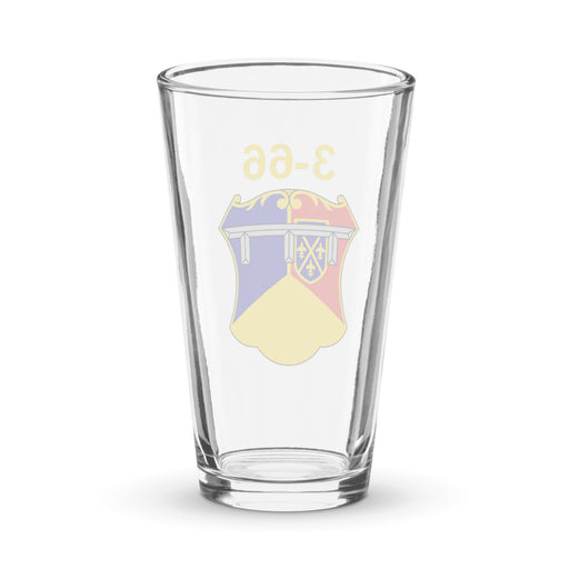 U.S. Army 3-66 Armor Regiment Beer Pint Glass Tactically Acquired   