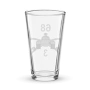 U.S. Army 3-68 Armor Regiment Beer Pint Glass Tactically Acquired   