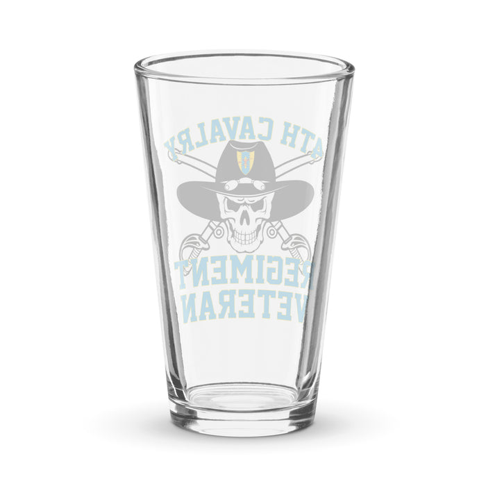 4th Cavalry Regiment Veteran Beer Pint Glass Tactically Acquired   