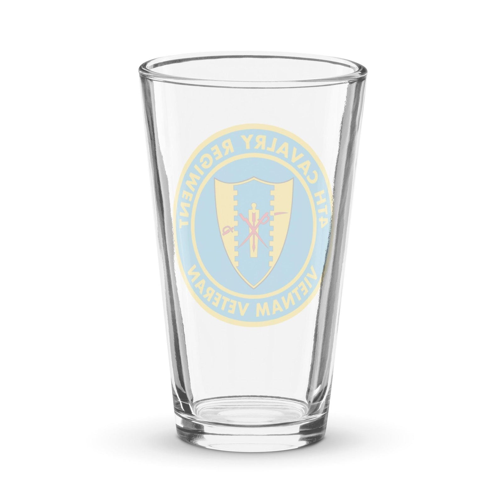 4th Cavalry Regiment Vietnam Veteran Beer Pint Glass Tactically Acquired   