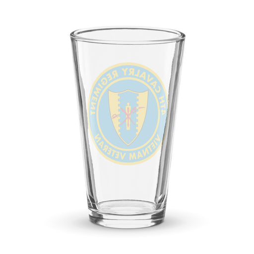 4th Cavalry Regiment Vietnam Veteran Beer Pint Glass Tactically Acquired   