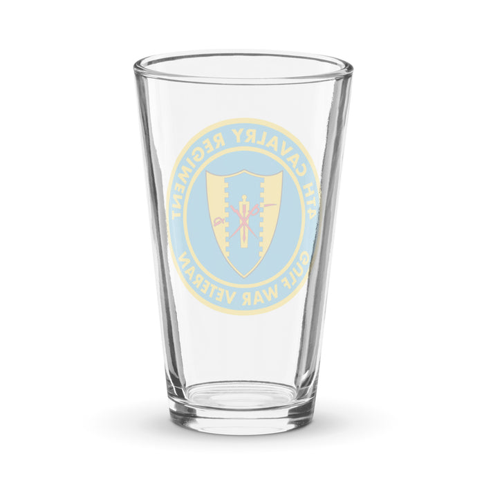 4th Cavalry Regiment Gulf War Veteran Beer Glass Tactically Acquired   