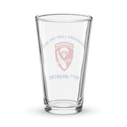 Rakkasans Lead the Way 187th AIR Beer Pint Glass Tactically Acquired   