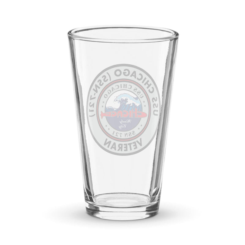 USS Chicago (SSN-721) Submarine Veteran Beer Pint Glass