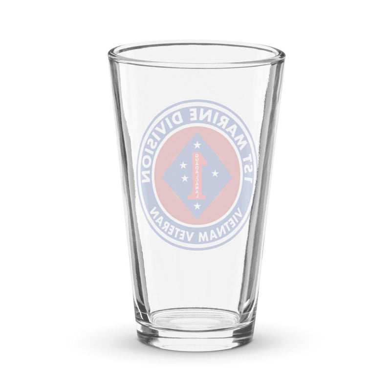 1st Marine Division Vietnam Veteran Beer Pint Glass