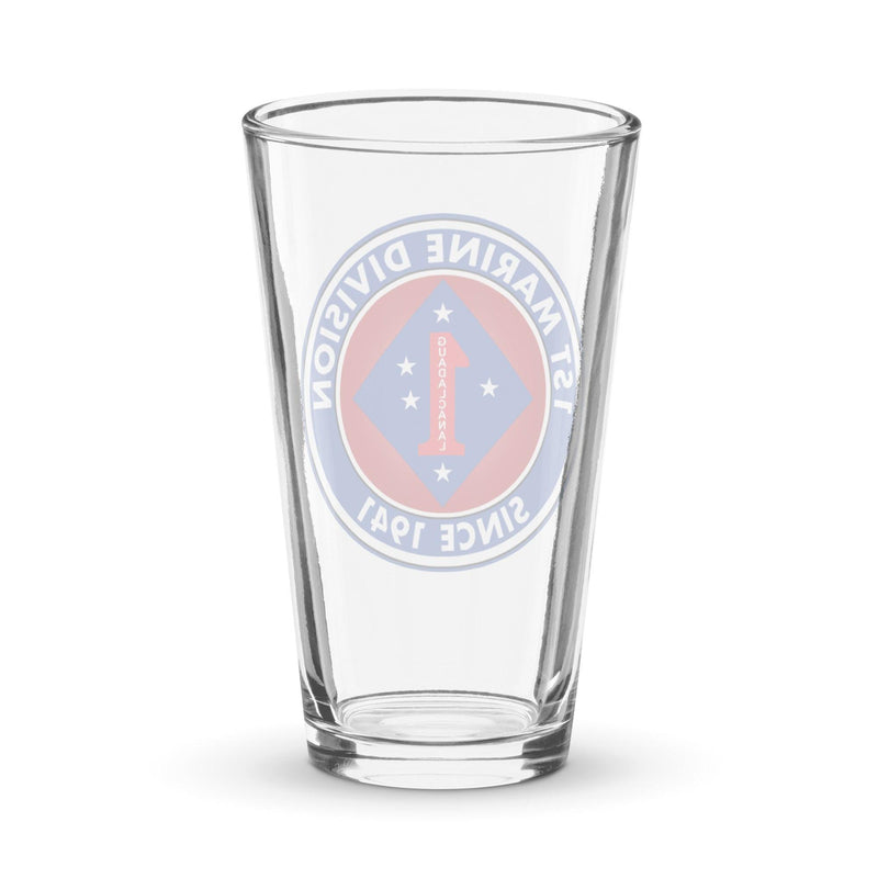 1st Marine Division Since 1941 Beer Pint Glass