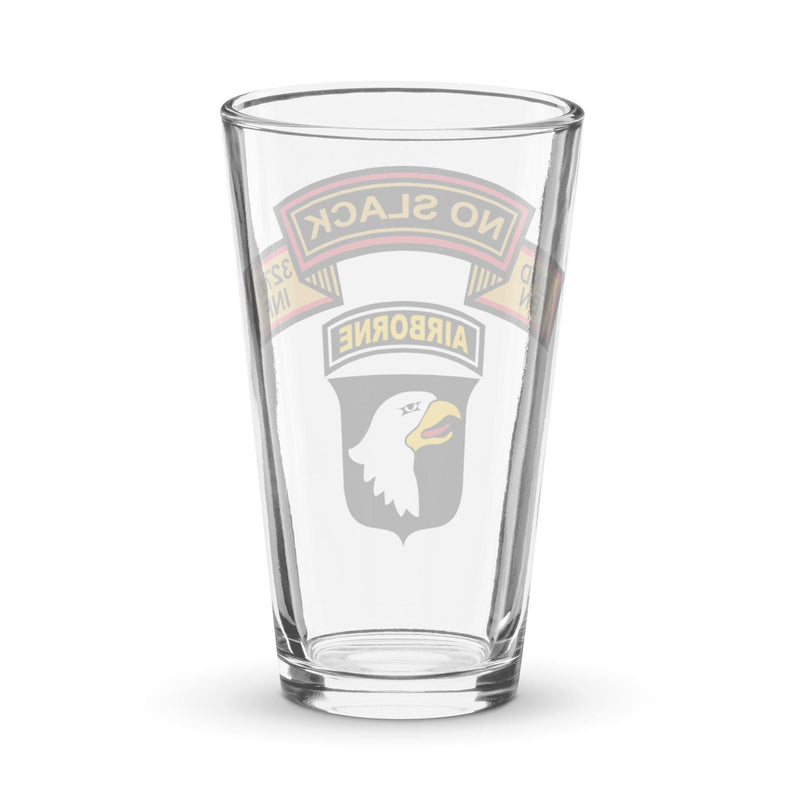 2-327 Infantry 'No Slack' 101st Airborne SSI Beer Glass