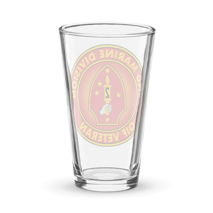 2nd Marine Division OIF Veteran Beer Pint Glass Tactically Acquired   