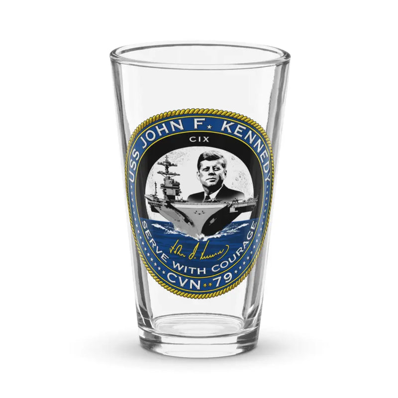 USS John F. Kennedy (CVN-79) Pint Beer Glass