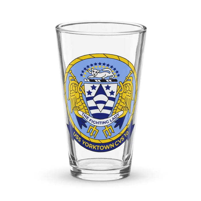 USS Yorktown (CVS-10) Pint Beer Glass Tactically Acquired Default Title  