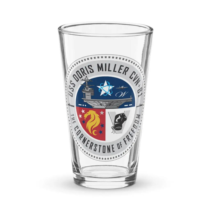 USS Doris Miller (CVN-81) Pint Beer Glass