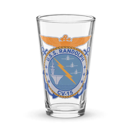 USS Randolph (CV-15) Beer Pint Glass Tactically Acquired Default Title  