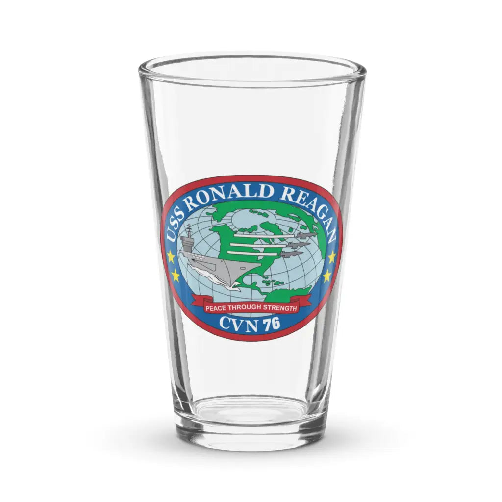 USS Ronald Reagan (CVN-76) Beer Pint Glass Tactically Acquired Default Title  
