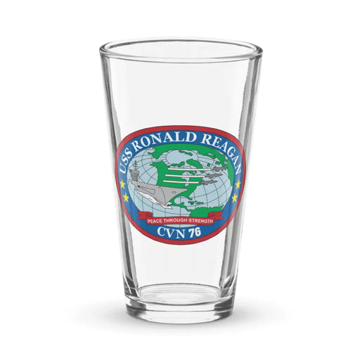 USS Ronald Reagan (CVN-76) Beer Pint Glass Tactically Acquired Default Title  