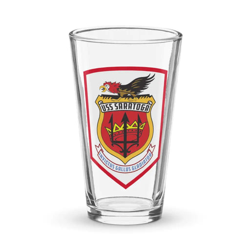 USS Saratoga (CVA-60) Beer Pint Glass Tactically Acquired Default Title  