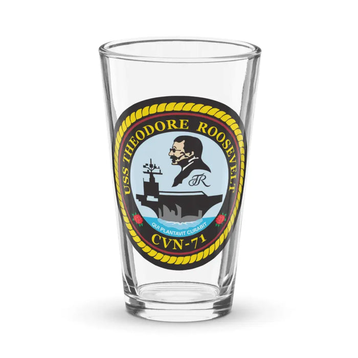 USS Theodore Roosevelt (CVN-71) Beer Pint Glass Tactically Acquired Default Title  