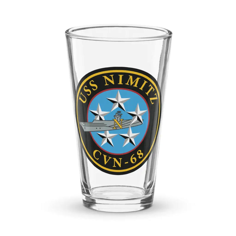 USS Nimitz (CVN-68) Beer Pint Glass