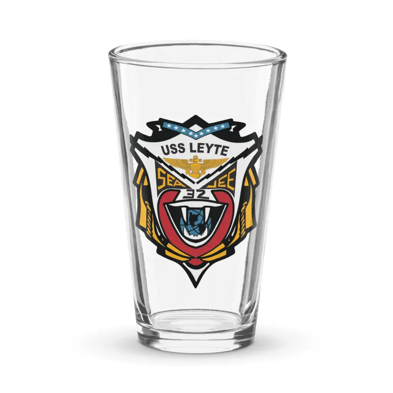 USS Leyte (CV-32) Beer Pint Glass