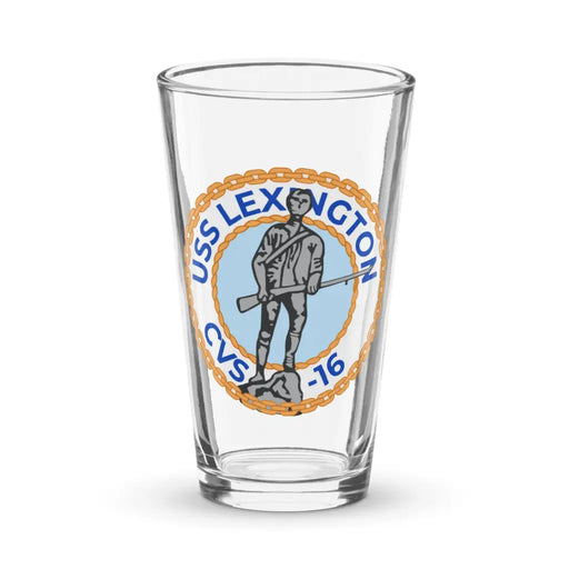 USS Lexington (CVS-16) Beer Pint Glass Tactically Acquired Default Title  