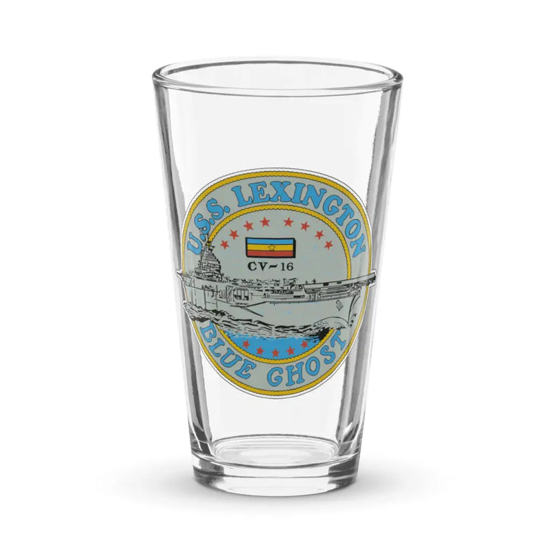 USS Lexington (CV-16) Beer Pint Glass