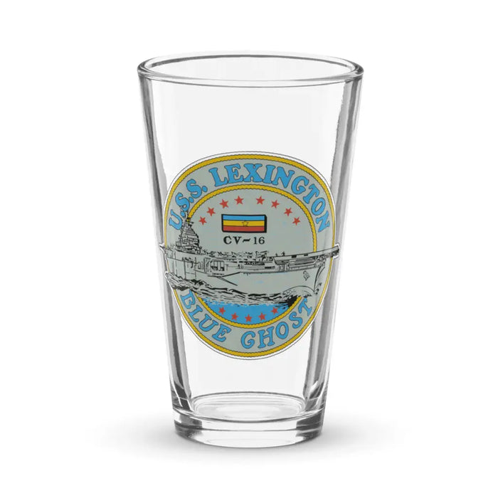 USS Lexington (CV-16) Beer Pint Glass Tactically Acquired Default Title  