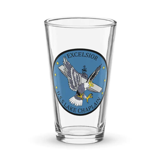 USS Lake Champlain (CV-39) Beer Pint Glass Tactically Acquired Default Title  