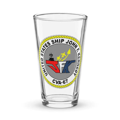 USS John F. Kennedy (CVA-67) Beer Pint Glass Tactically Acquired Default Title  