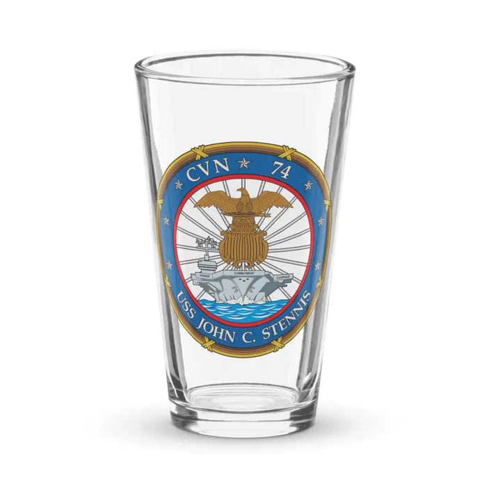 USS John C. Stennis (CVN-74) Beer Pint Glass Tactically Acquired Default Title  