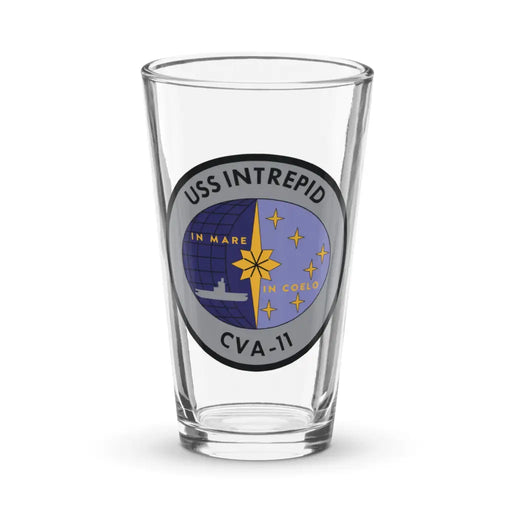 USS Intrepid (CVA-11) Beer Pint Glass Tactically Acquired Default Title  