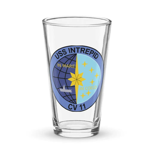 USS Intrepid (CV-11) Beer Pint Glass Tactically Acquired Default Title  