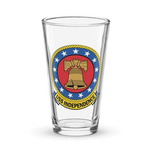 USS Independence (CV-62) Beer Pint Glass Tactically Acquired Default Title  