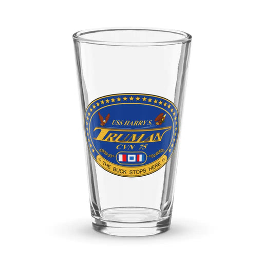 USS Harry S. Truman (CVN-75) Beer Pint Glass Tactically Acquired Default Title  