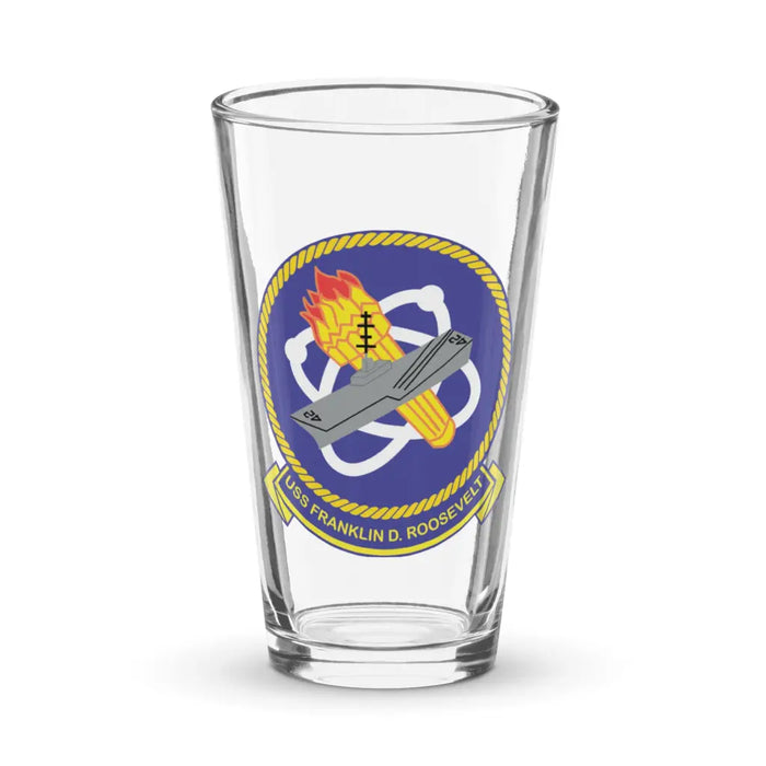 USS Franklin D. Roosevelt (CV-42) Beer Pint Glass Tactically Acquired Default Title  