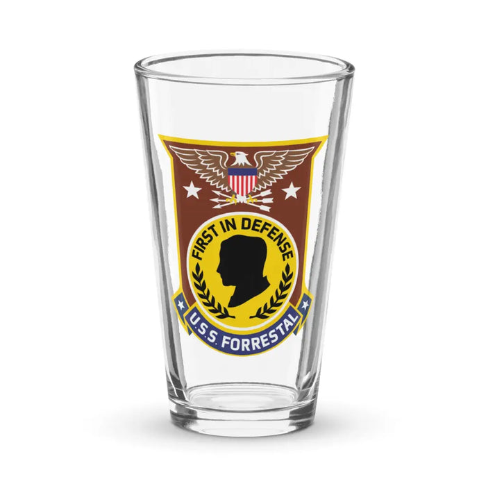 USS Forrestal (CV-59) Beer Pint Glass Tactically Acquired Default Title  