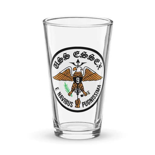 USS Essex (CV-9) Beer Pint Glass Tactically Acquired Default Title  