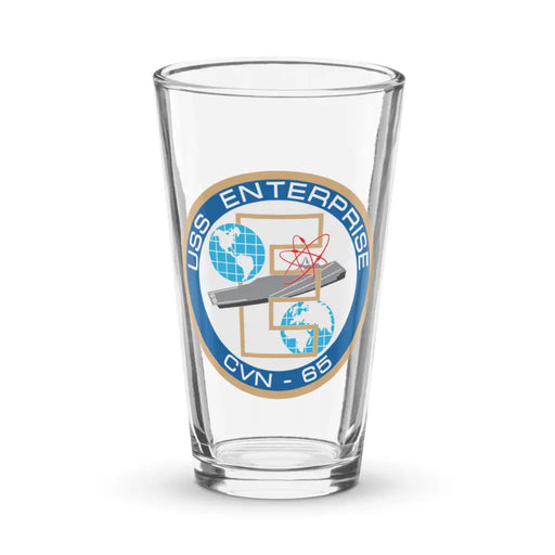 USS Enterprise (CVN-65) Beer Pint Glass Tactically Acquired Default Title  