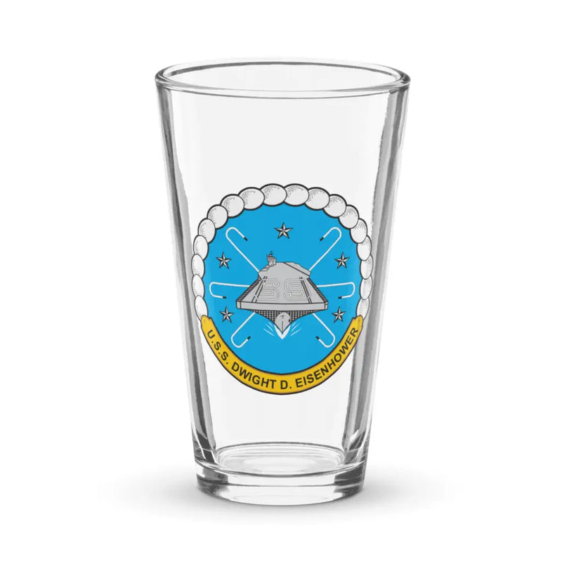 USS Dwight D. Eisenhower (CVN-69) Beer Pint Glass