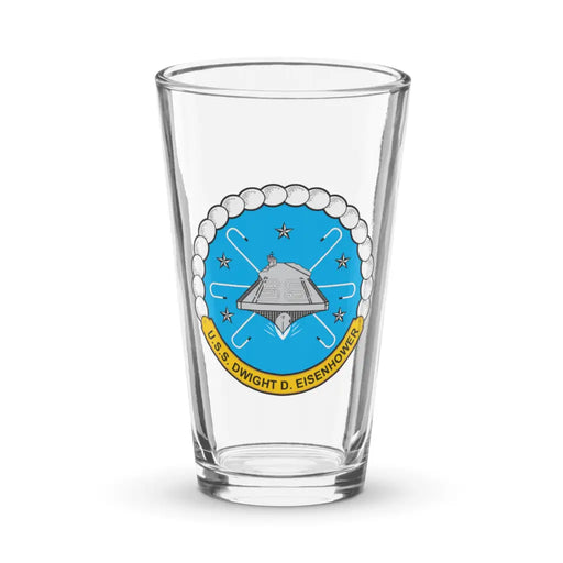 USS Dwight D. Eisenhower (CVN-69) Beer Pint Glass Tactically Acquired Default Title  