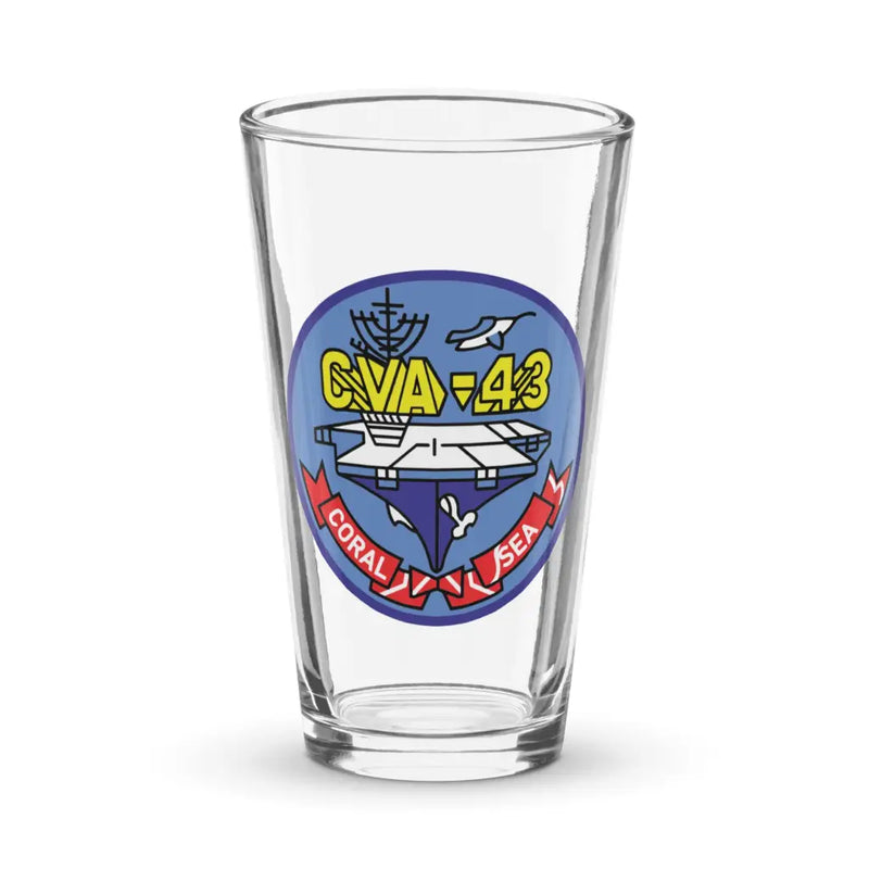 USS Coral Sea (CVA-43) Beer Pint Glass