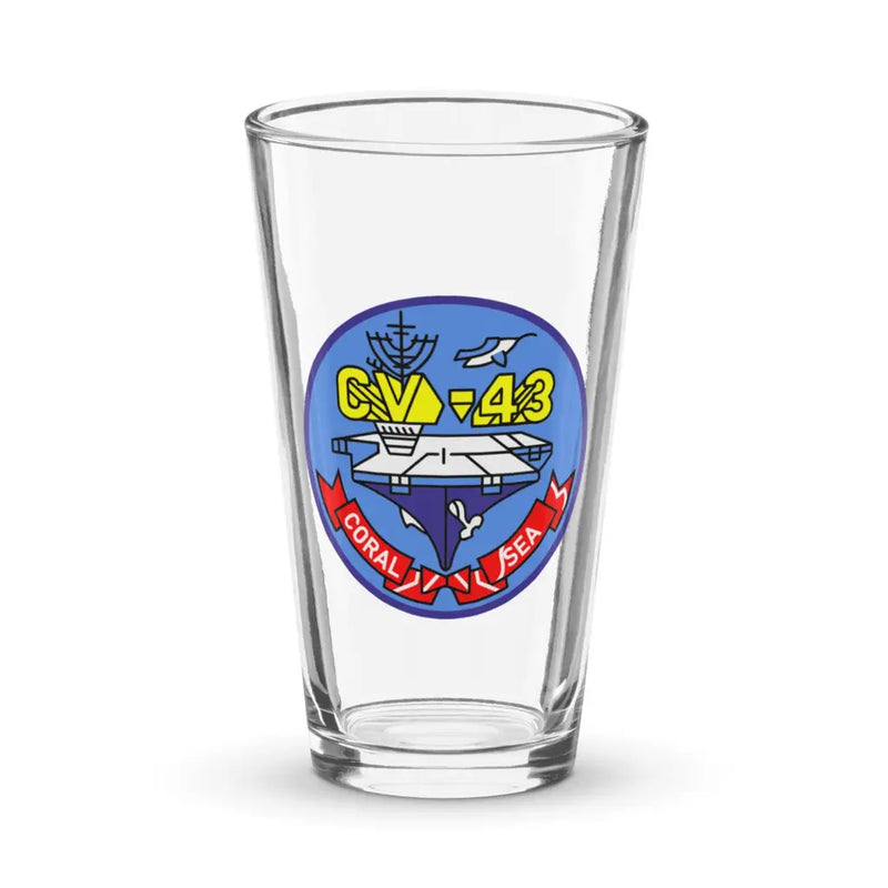USS Coral Sea (CV-43) Beer Pint Glass