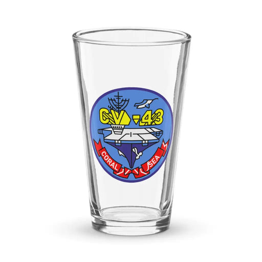 USS Coral Sea (CV-43) Beer Pint Glass Tactically Acquired Default Title  