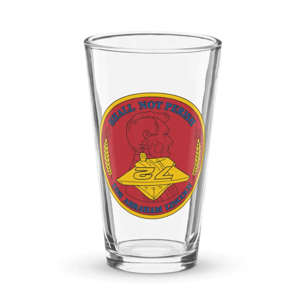 USS Abraham Lincoln (CV-72) Pint Glass Tactically Acquired Default Title  