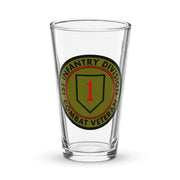 1st Infantry Division Combat Veteran Beer Pint Glass Tactically Acquired Default Title  