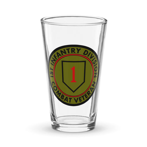 1st Infantry Division Combat Veteran Beer Pint Glass Tactically Acquired Default Title  