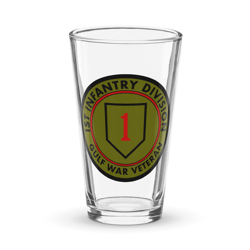 1st Infantry Division Gulf War Veteran Beer Pint Glass